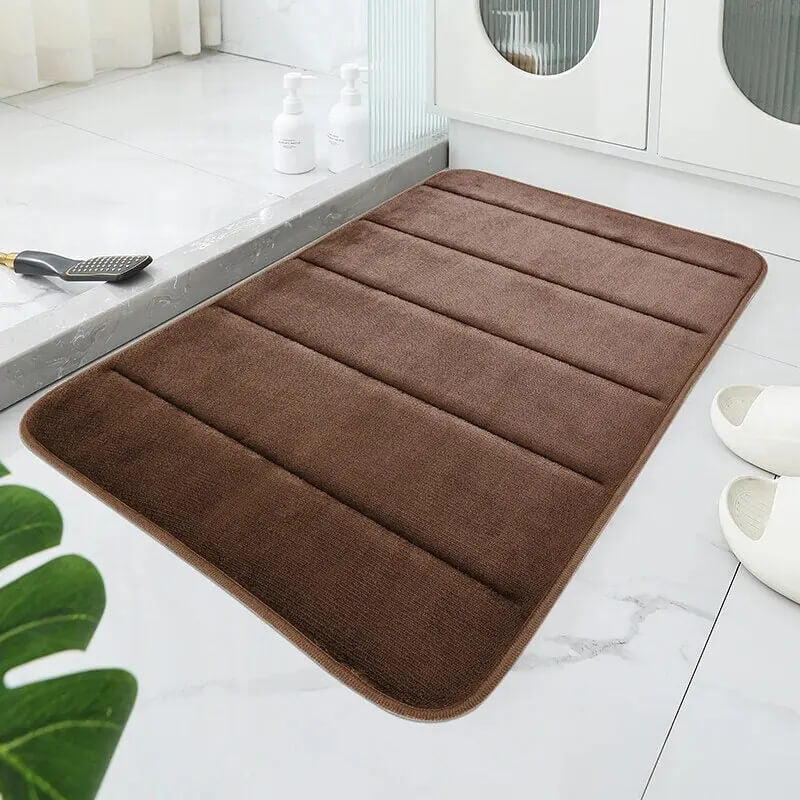 Tapete de Banheiro Luxuoso Super Macio e Antiderrapante 60x40 - Secagem Rápida