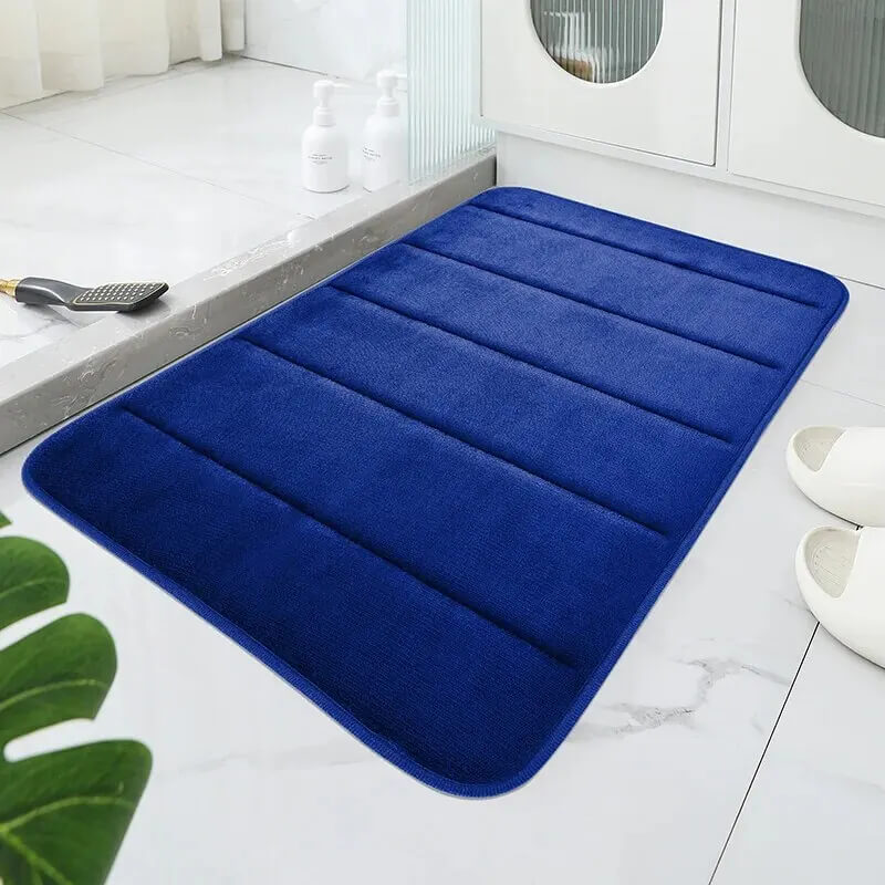 Tapete de Banheiro Luxuoso Super Macio e Antiderrapante 60x40 - Secagem Rápida